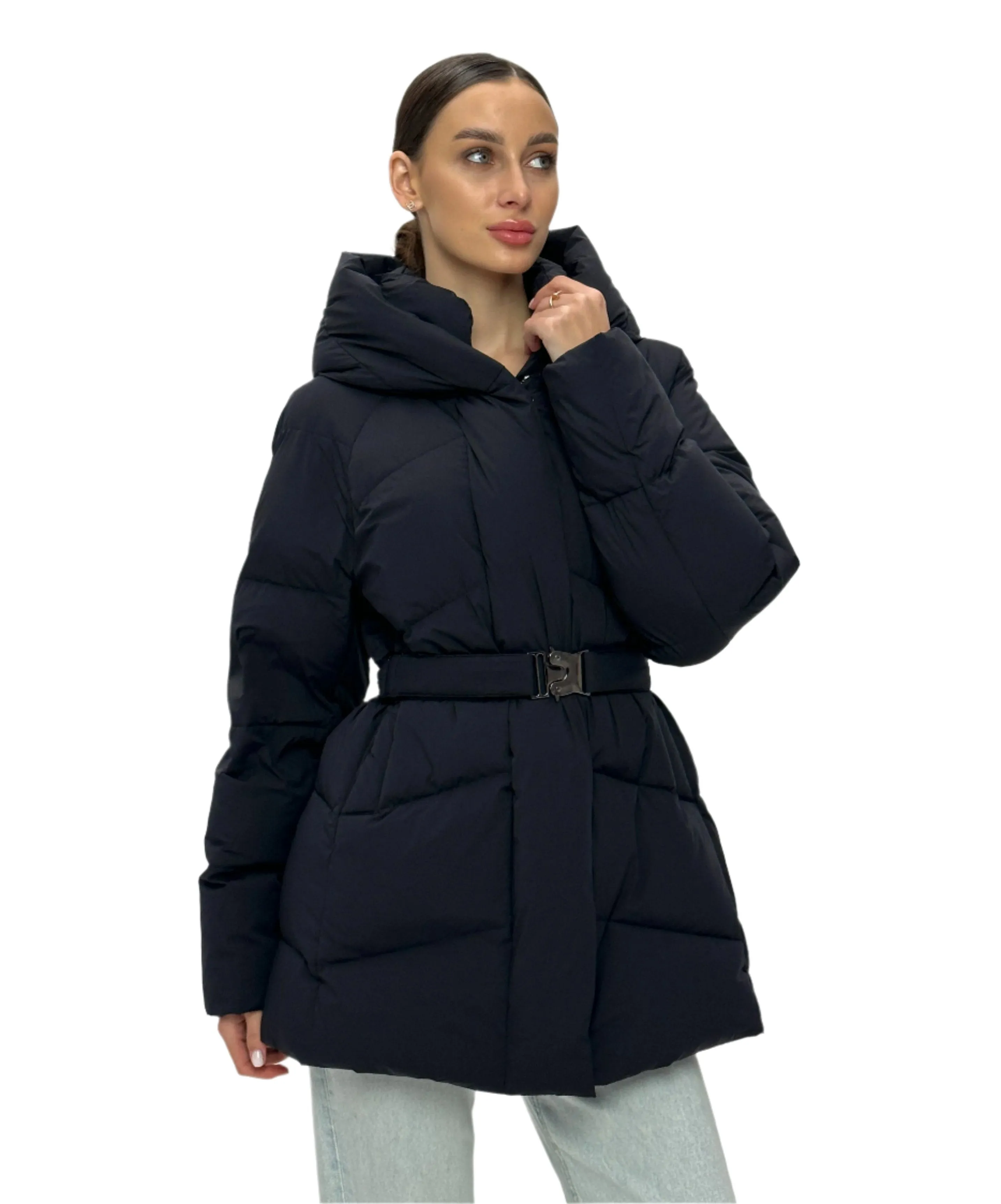 Fleur Premium Performance Down Fill Belted Coat