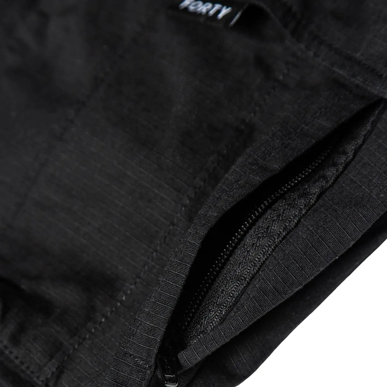 Forty Black Ripstop Cargo Pants