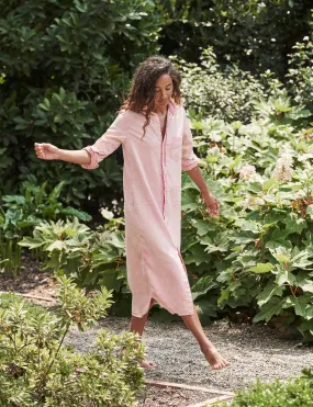 Frank & Eileen - Rory Woven Long Dress in Light Pink Mineral Wash