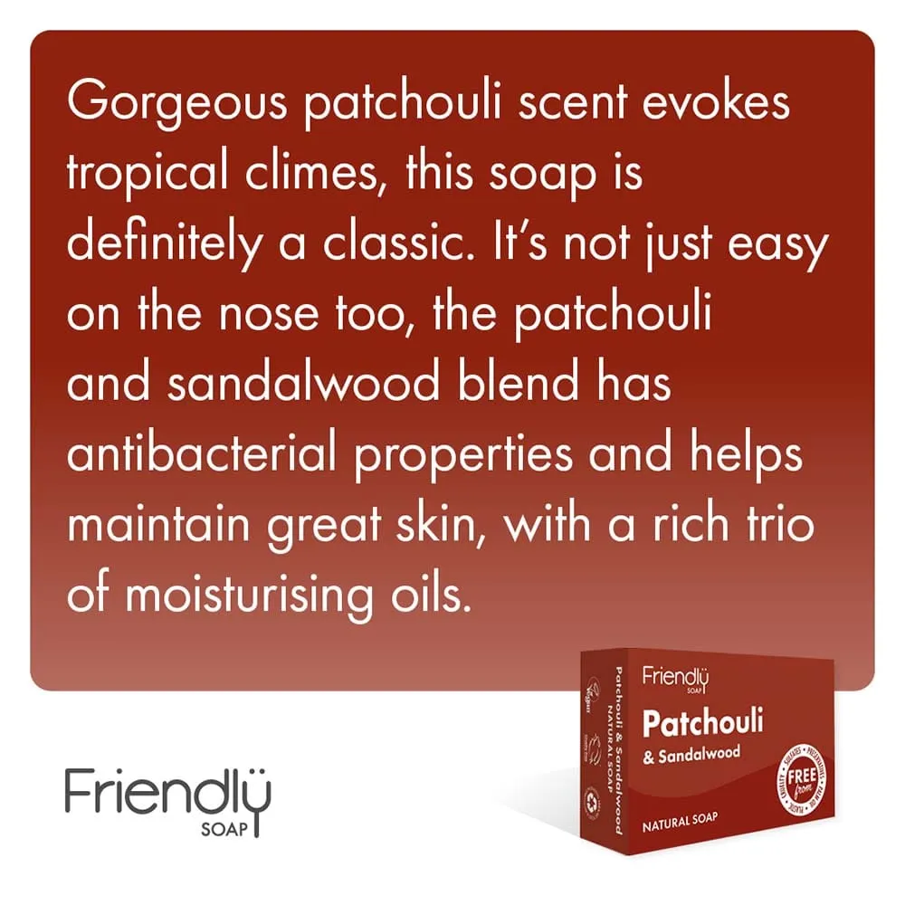 Friendly Soap - Patchouli & Sandalwood Mini Bar