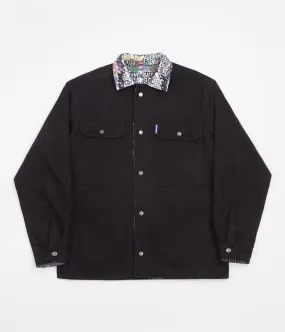 Fucking Awesome Reversible Denim Chore Jacket - Black / All Over Print