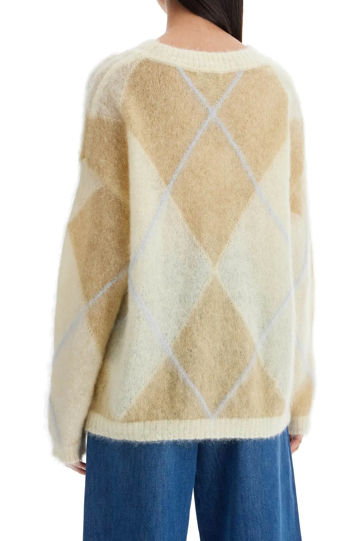 GANNI Rhombus Knit Sweater for Women