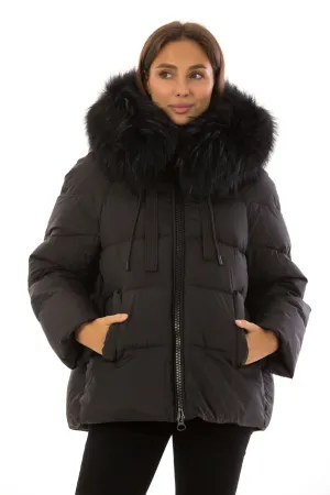 Genuine Fur Trim Bio Down Coat