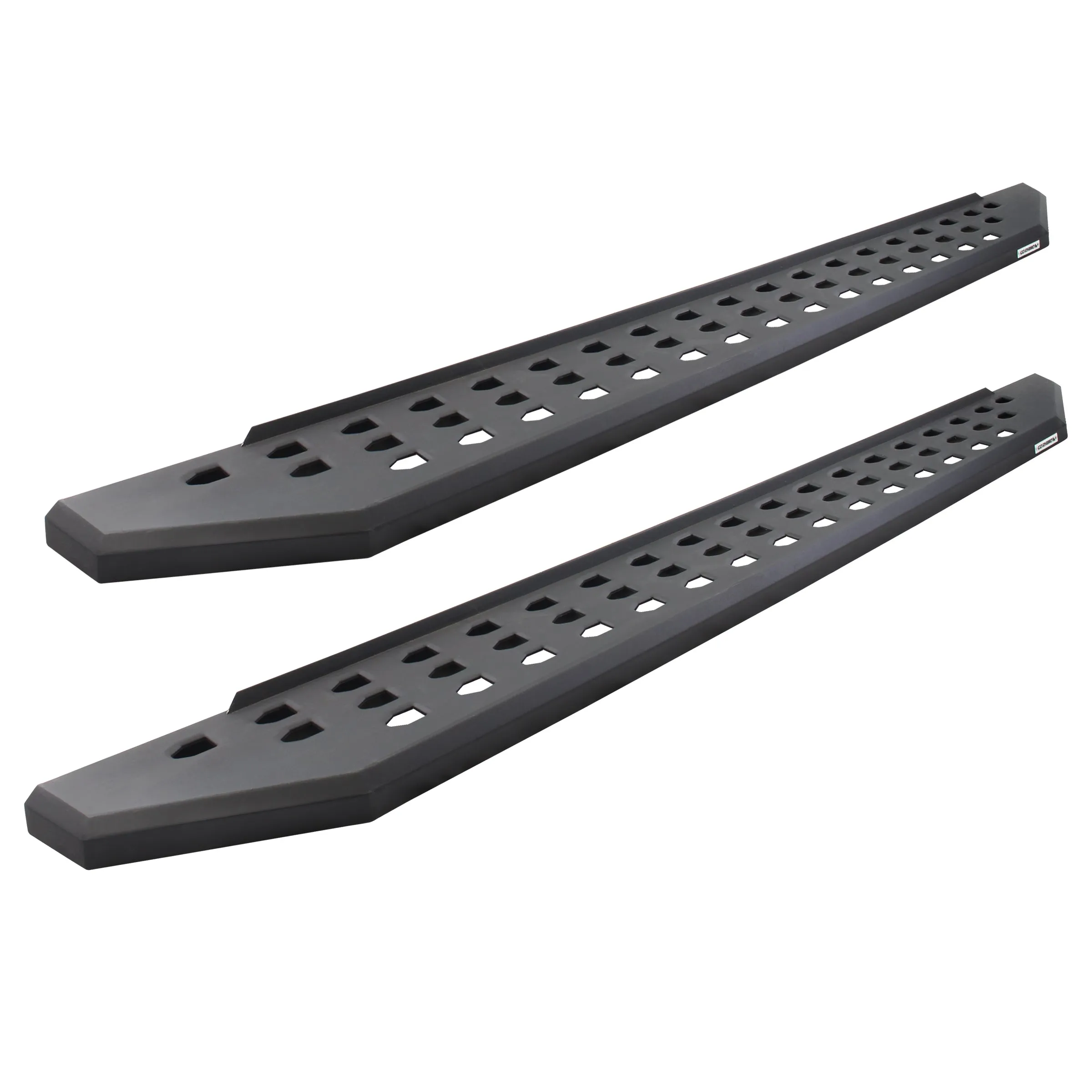 Go Rhino 6944397320PC - RB20 Running Boards - Complete Kit: RB20 Running Board   Brackets   2 Pair RB20 Drop Steps - Protective Bedliner Coating