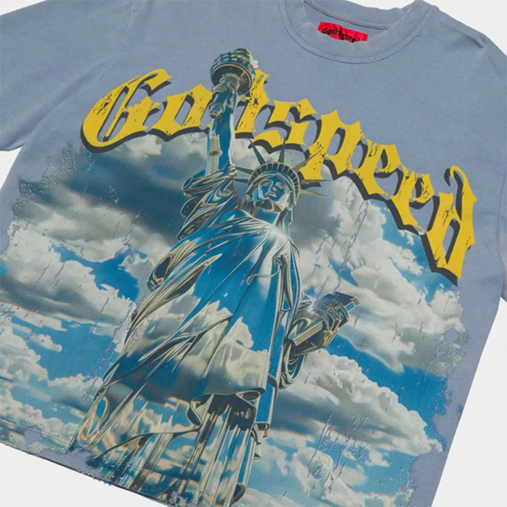 Godspeed Chrome Liberty T-Shirt Sky Blue