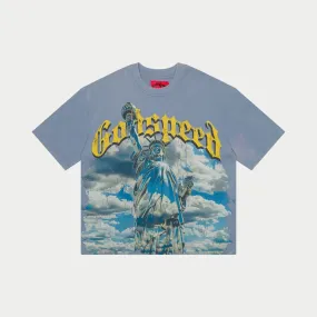 Godspeed Chrome Liberty T-Shirt Sky Blue