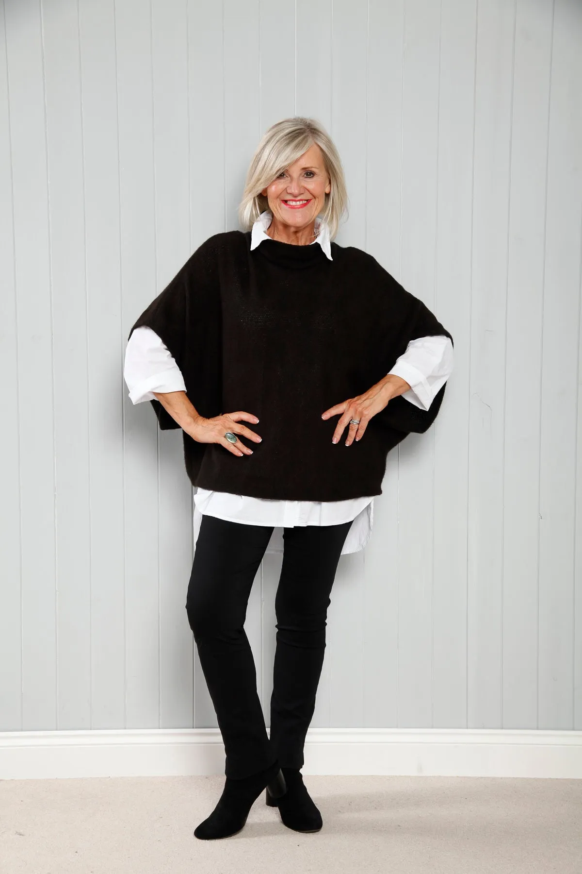 Goose Island 1165 Cowl Neck Poncho (20 Colours)