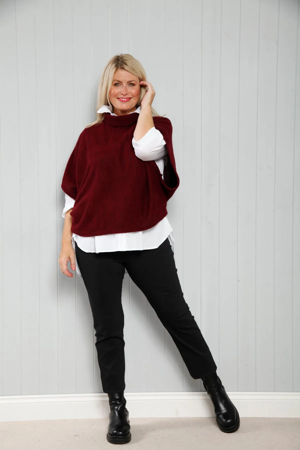 Goose Island 1165 Cowl Neck Poncho (20 Colours)