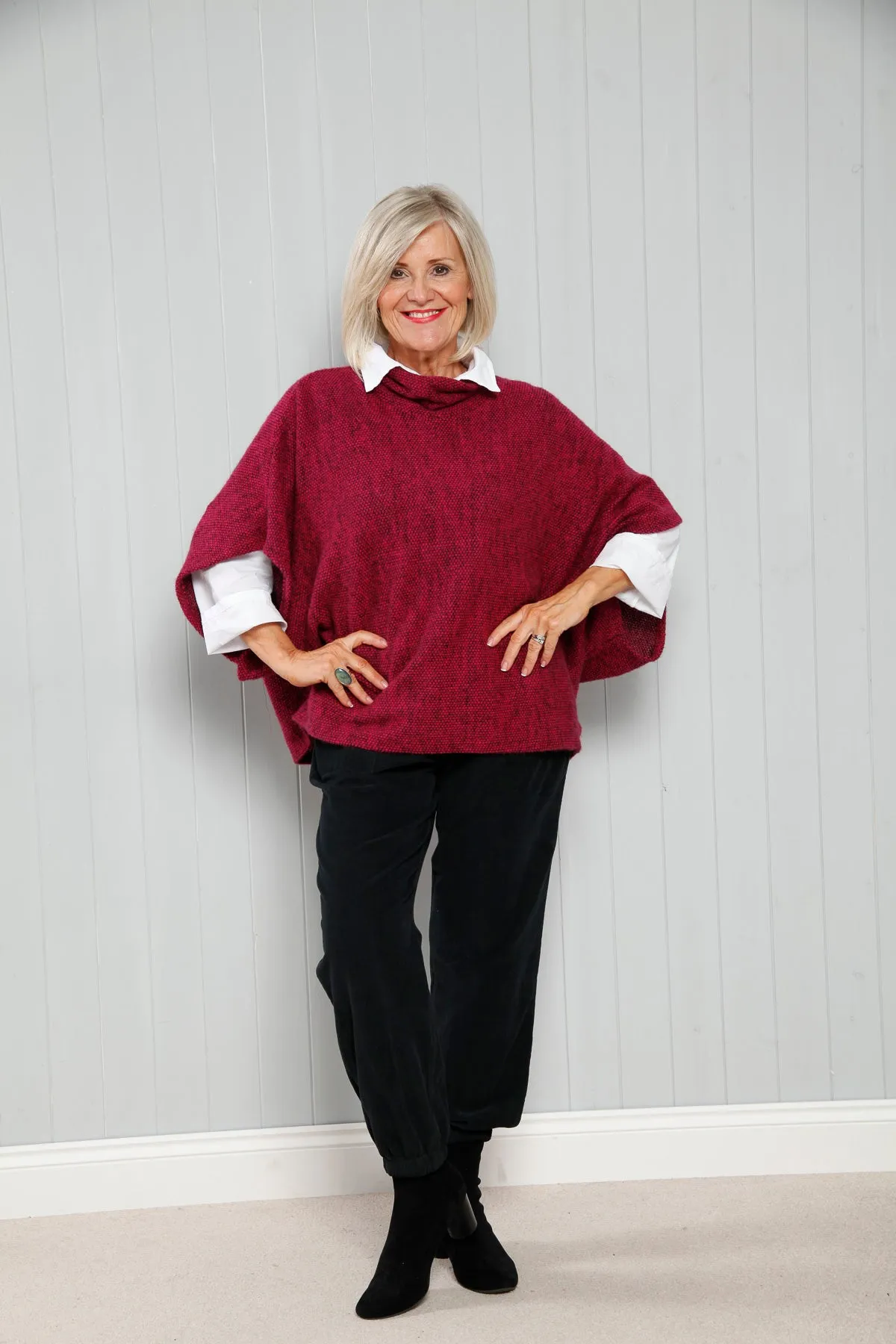 Goose Island 1165 Cowl Neck Poncho (20 Colours)