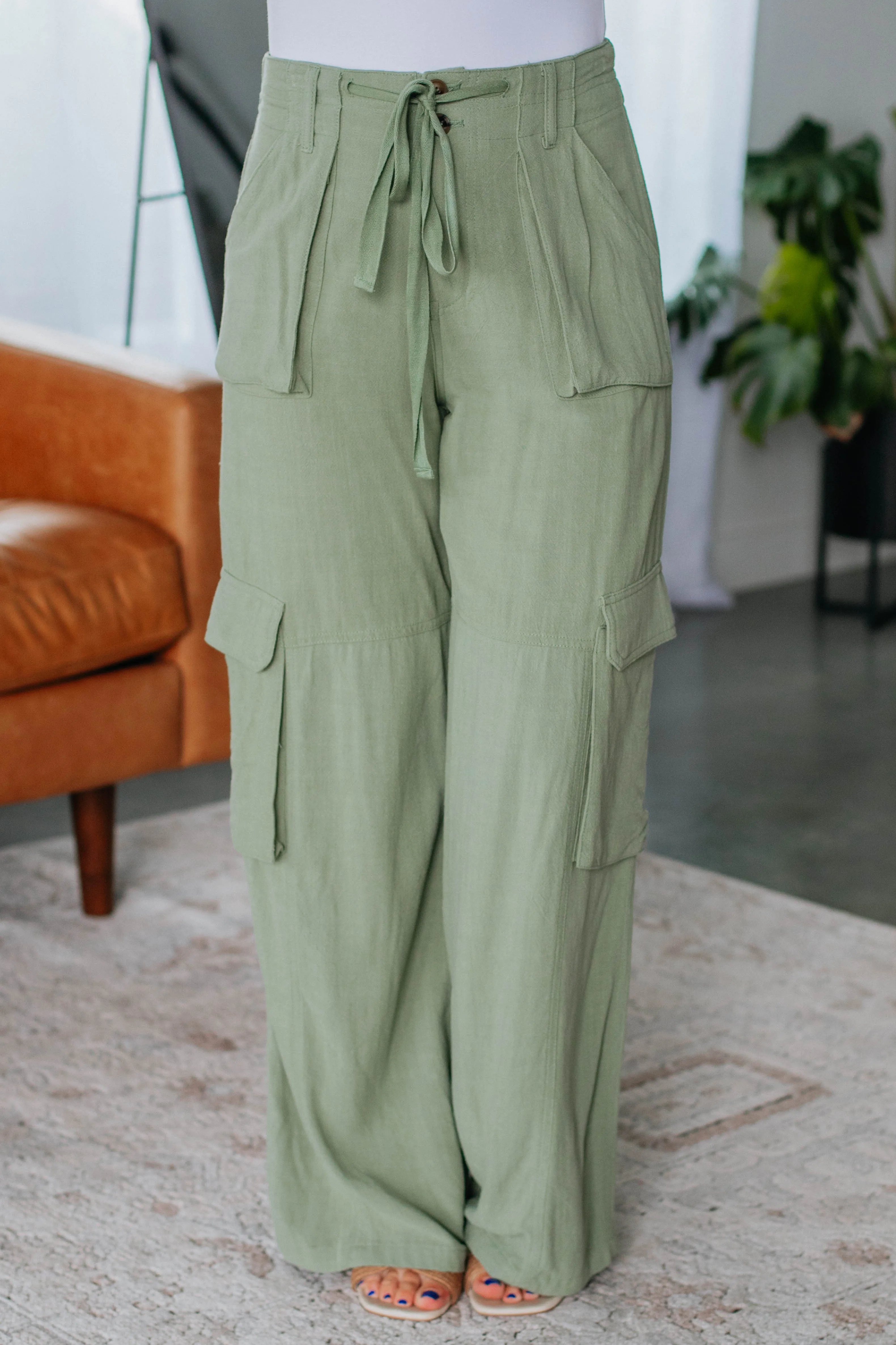 Harlowe Cargo Pants - Olive