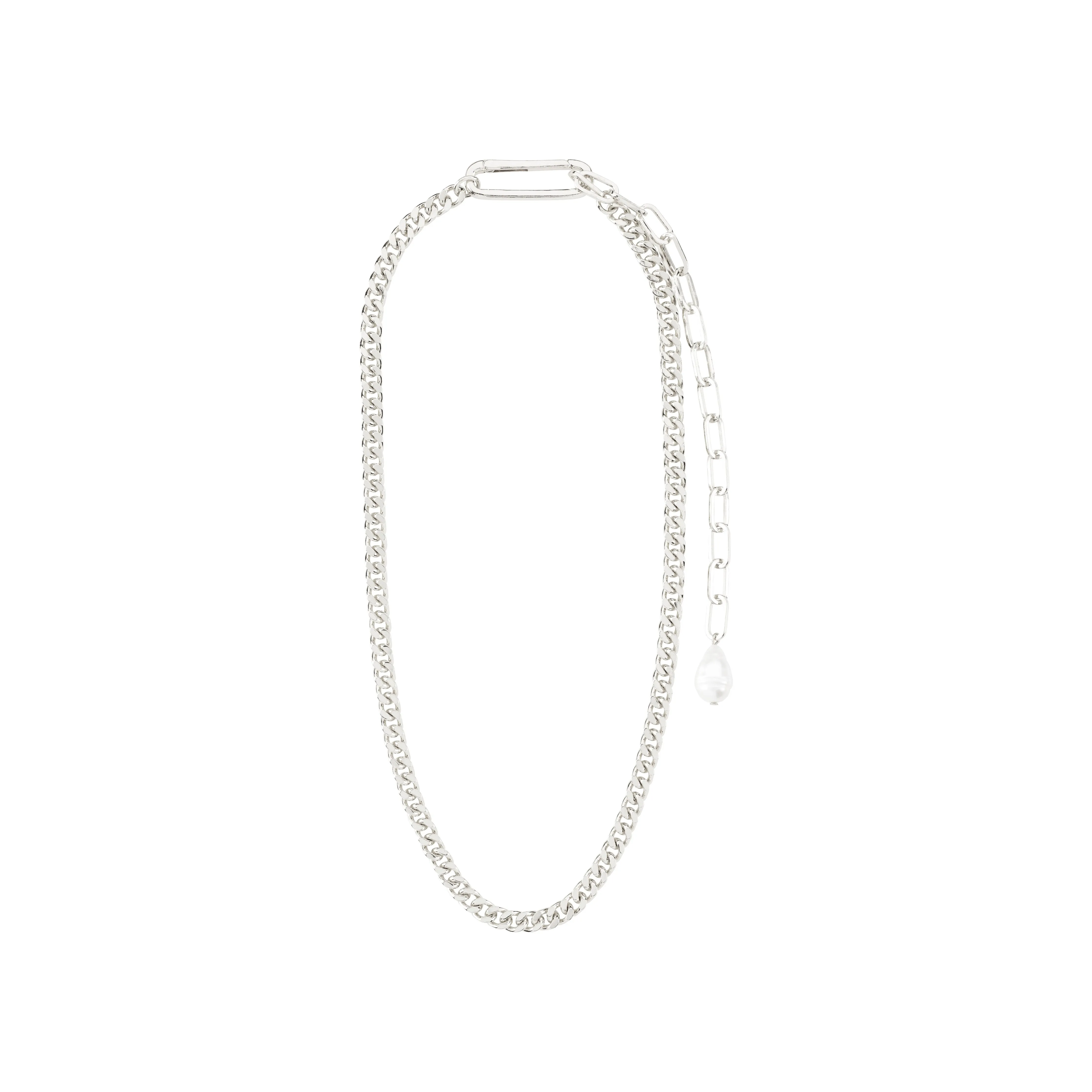 HEAT recycled chain necklace silver-plated