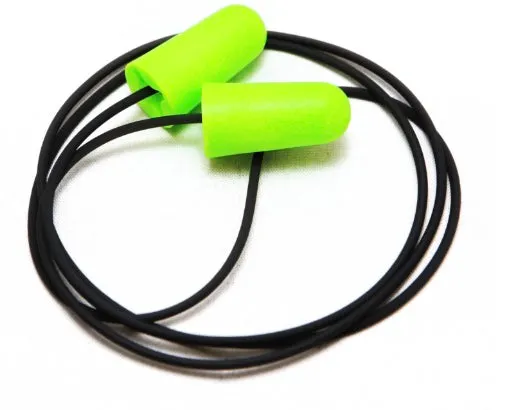 Hi Viz Corded Foam - Earplugs - Shooters Soft Foam