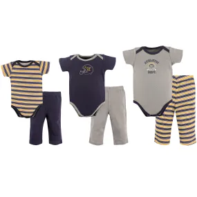 Hudson Baby Layette Boxed Giftset, Yellow Football