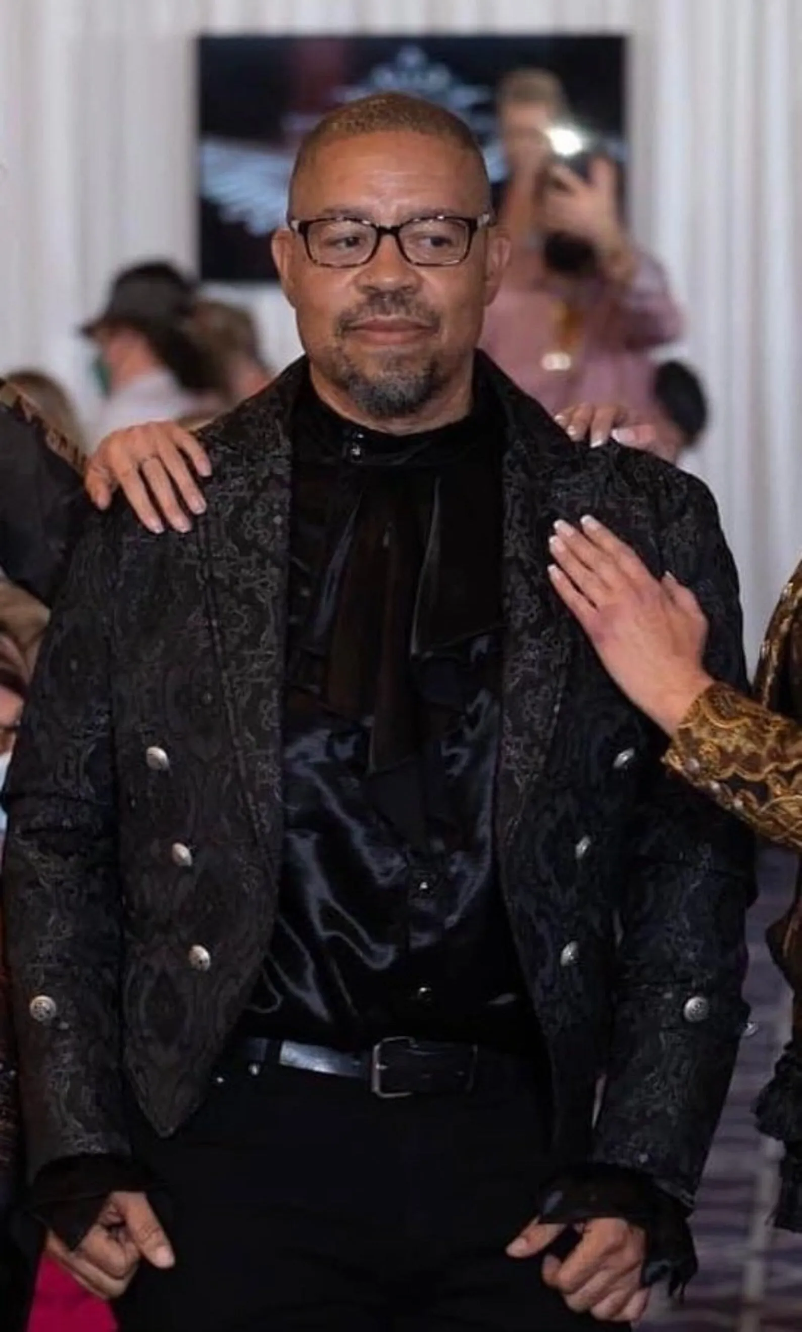 IMPERIAL TAILCOAT - BLACK EDWARDIAN BROCADE