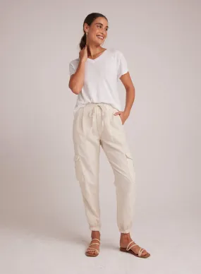 Isla Pleated Jogger - Seashell Sand