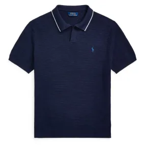 Johnny Collar Polo Bright Navy - AW24