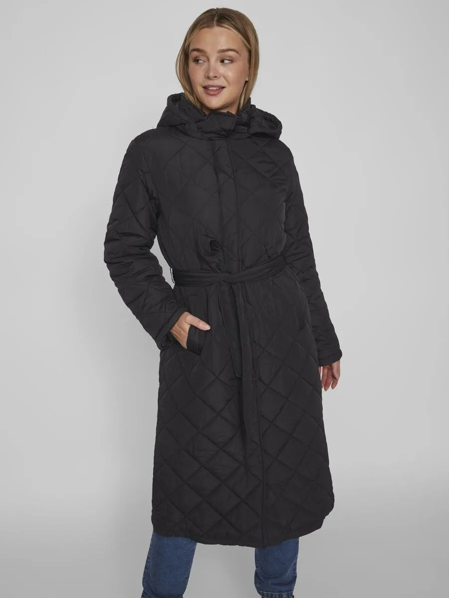 KANTE QUILTED LONG COAT (BLACK)