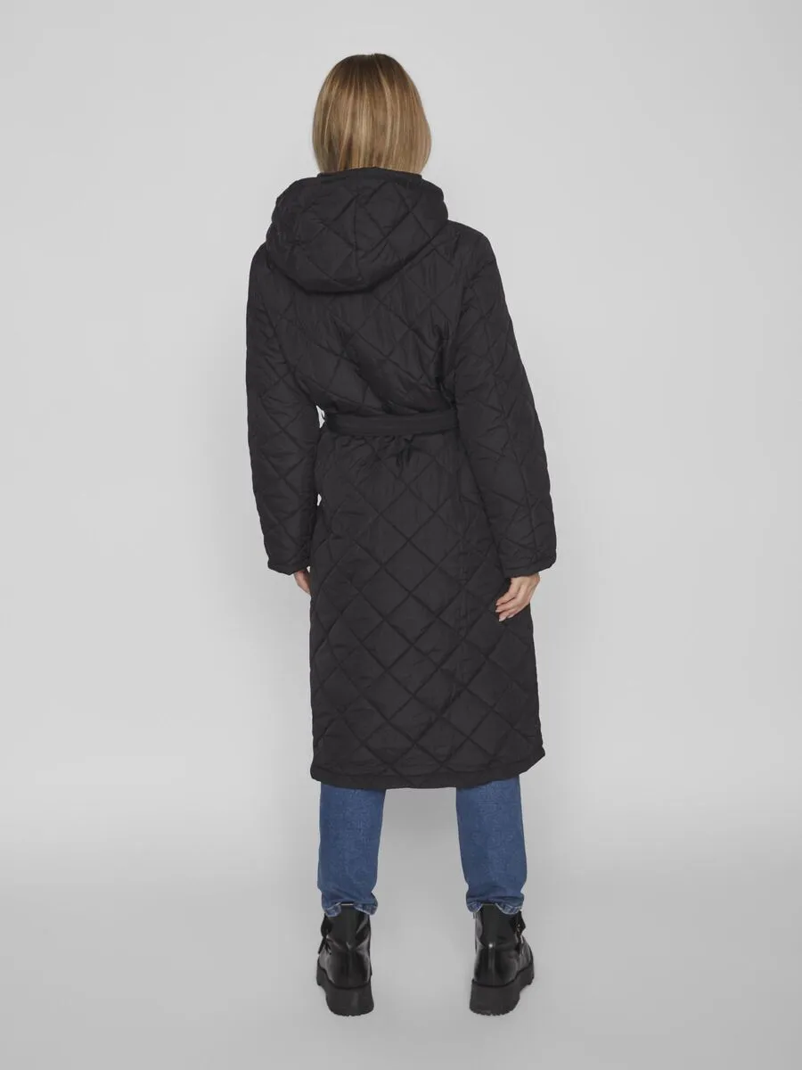 KANTE QUILTED LONG COAT (BLACK)