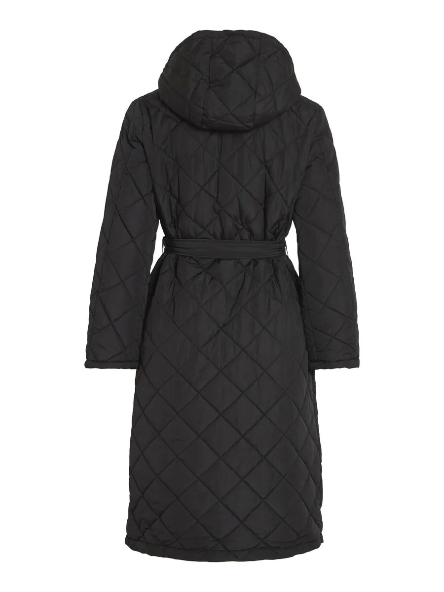 KANTE QUILTED LONG COAT (BLACK)