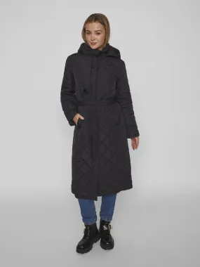 KANTE QUILTED LONG COAT (BLACK)