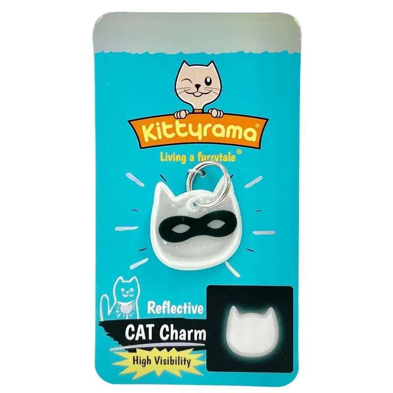 Kittyrama Reflective Ninja Cat Collar Charm (Choice of Colours)