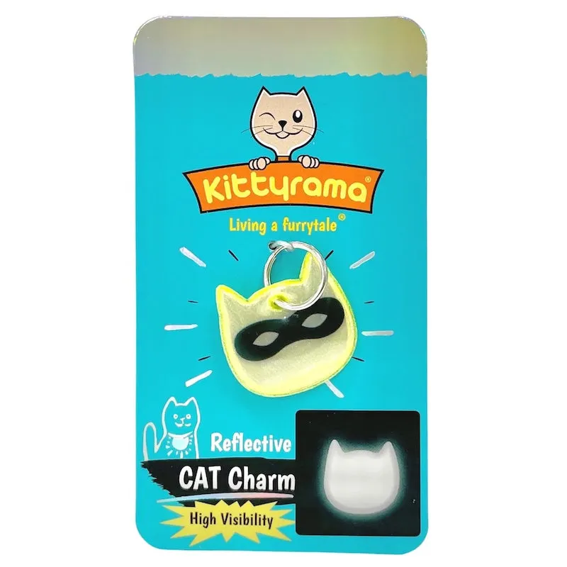 Kittyrama Reflective Ninja Cat Collar Charm (Choice of Colours)