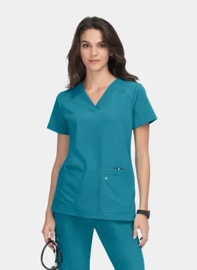 Koi Next Gen Hustle And Heart Scrub Top - Teal