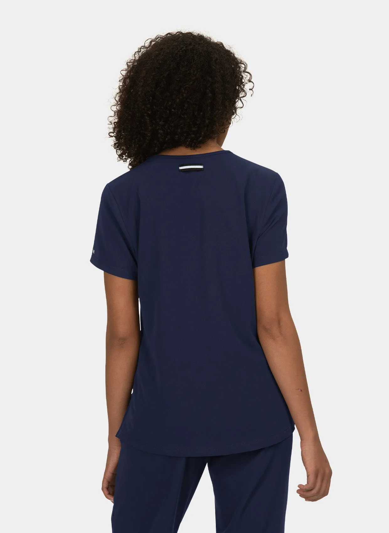 Koi Next Gen Ready To Work Scrub Top - Navy