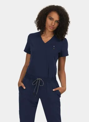 Koi Next Gen Ready To Work Scrub Top - Navy