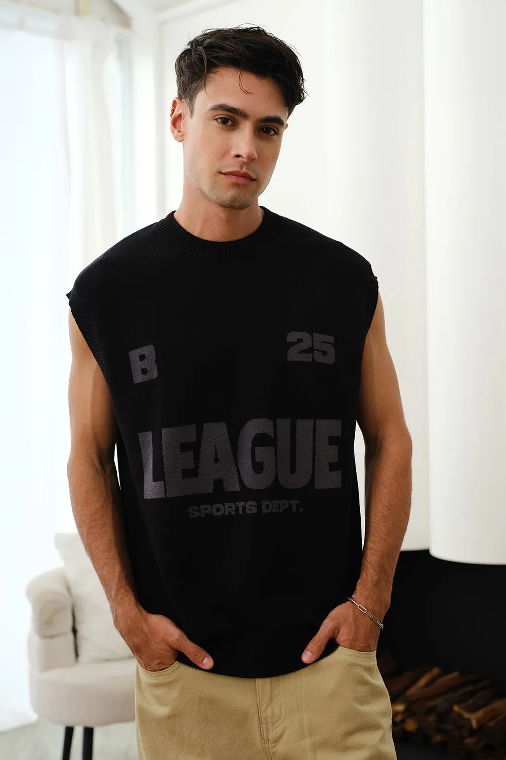 League Sports Dept Knitted Vest