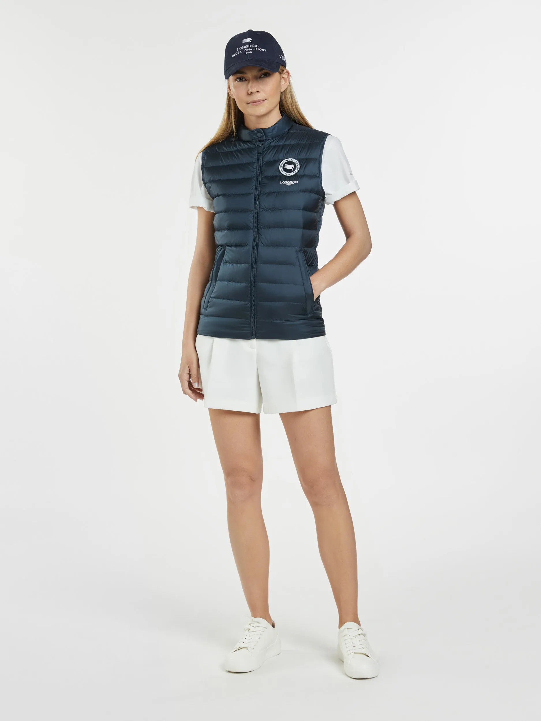 LGCT Essentials Women's Padded Gilet - Navy Blue