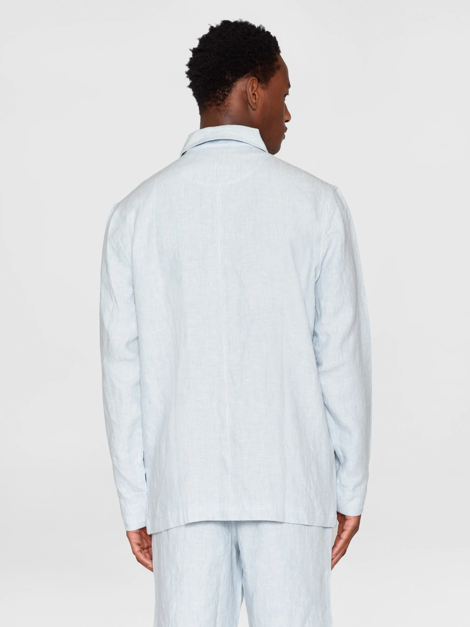 Linen overshirt - Dusk Blue