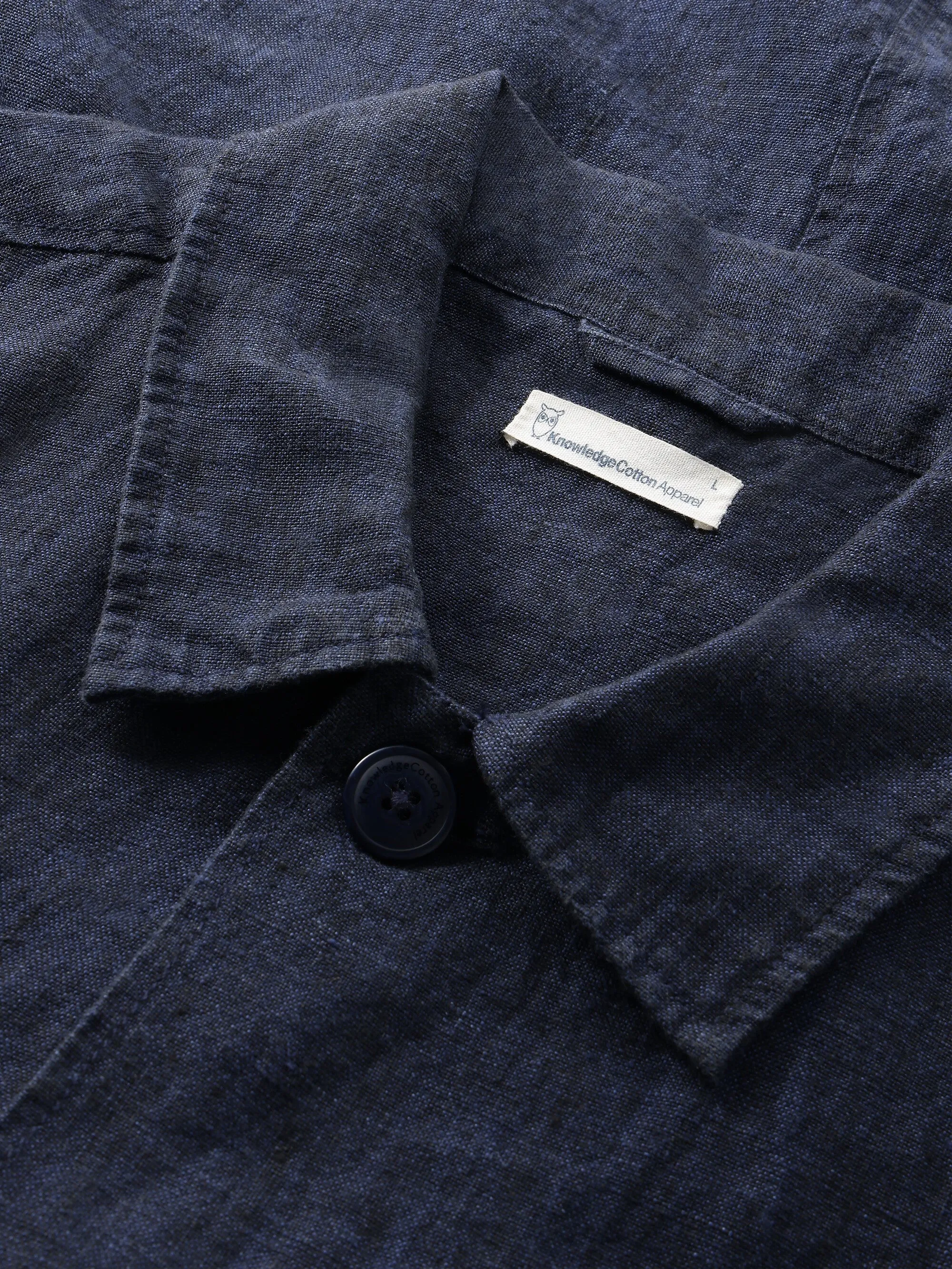 Linen overshirt - Total Eclipse