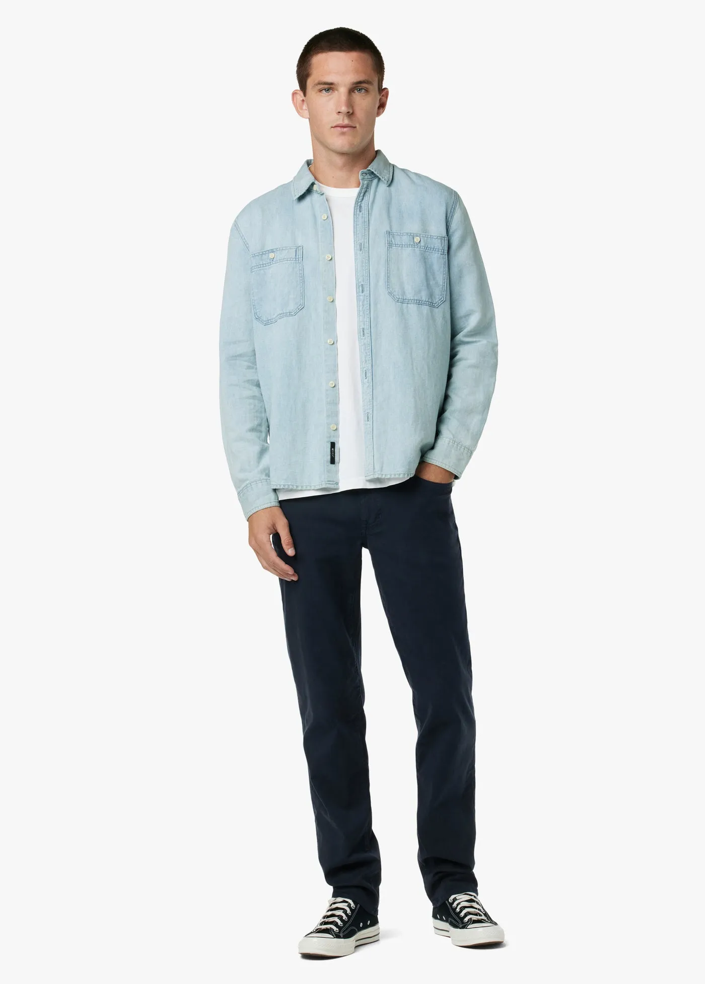 LOU INDIGO LINEN SHIRT