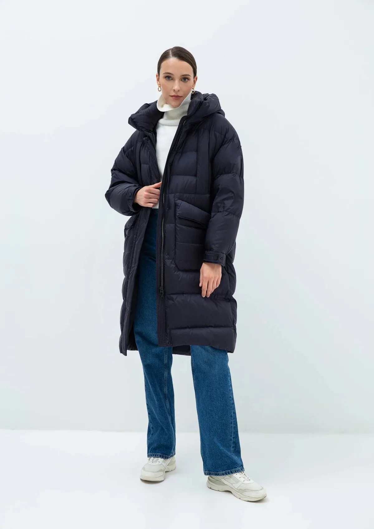 Luna Premium Down Fill Belted  Coat