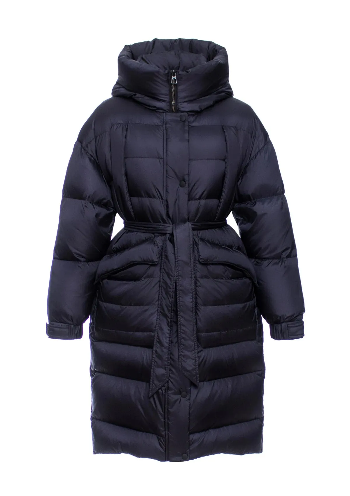 Luna Premium Down Fill Belted  Coat