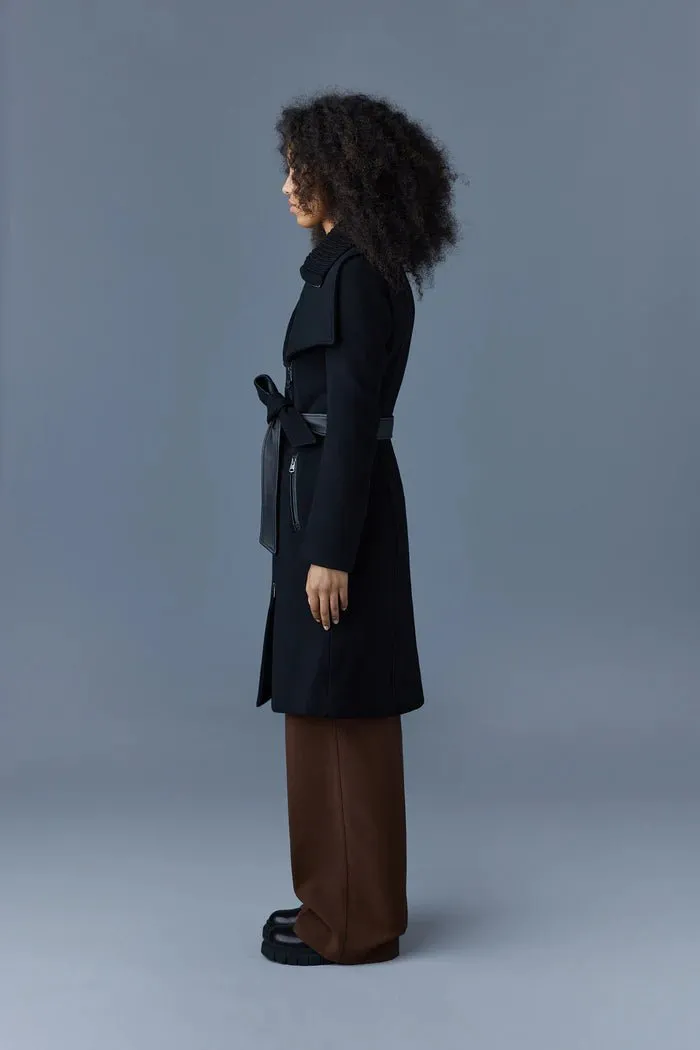 MACKAGE NORI-K - 2-in-1 Double Face Wool Coat With Sash