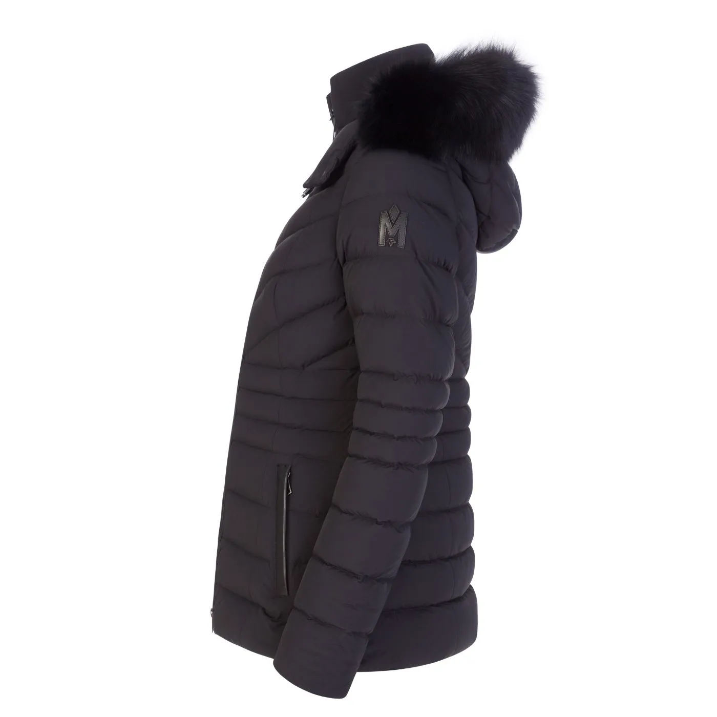 MACKAGE PATSY-BX - Agile-360 Down Jacket With Blue Fox Fur