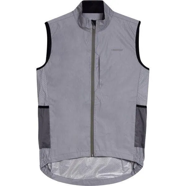 Madison Stellar Shine Reflective men's gilet - reflective silver - xx-large