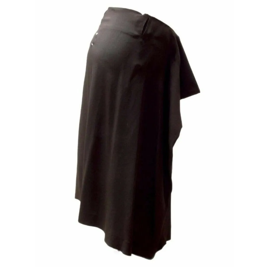 Maison Martin Margiela Black Draped Waist Mid Length Skirt