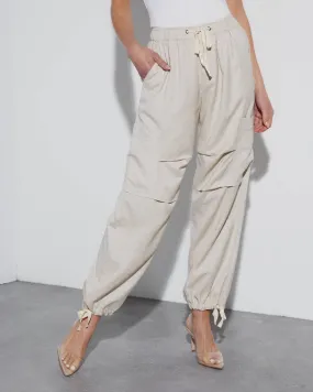 Mandy Linen High Rise Cargo Pants