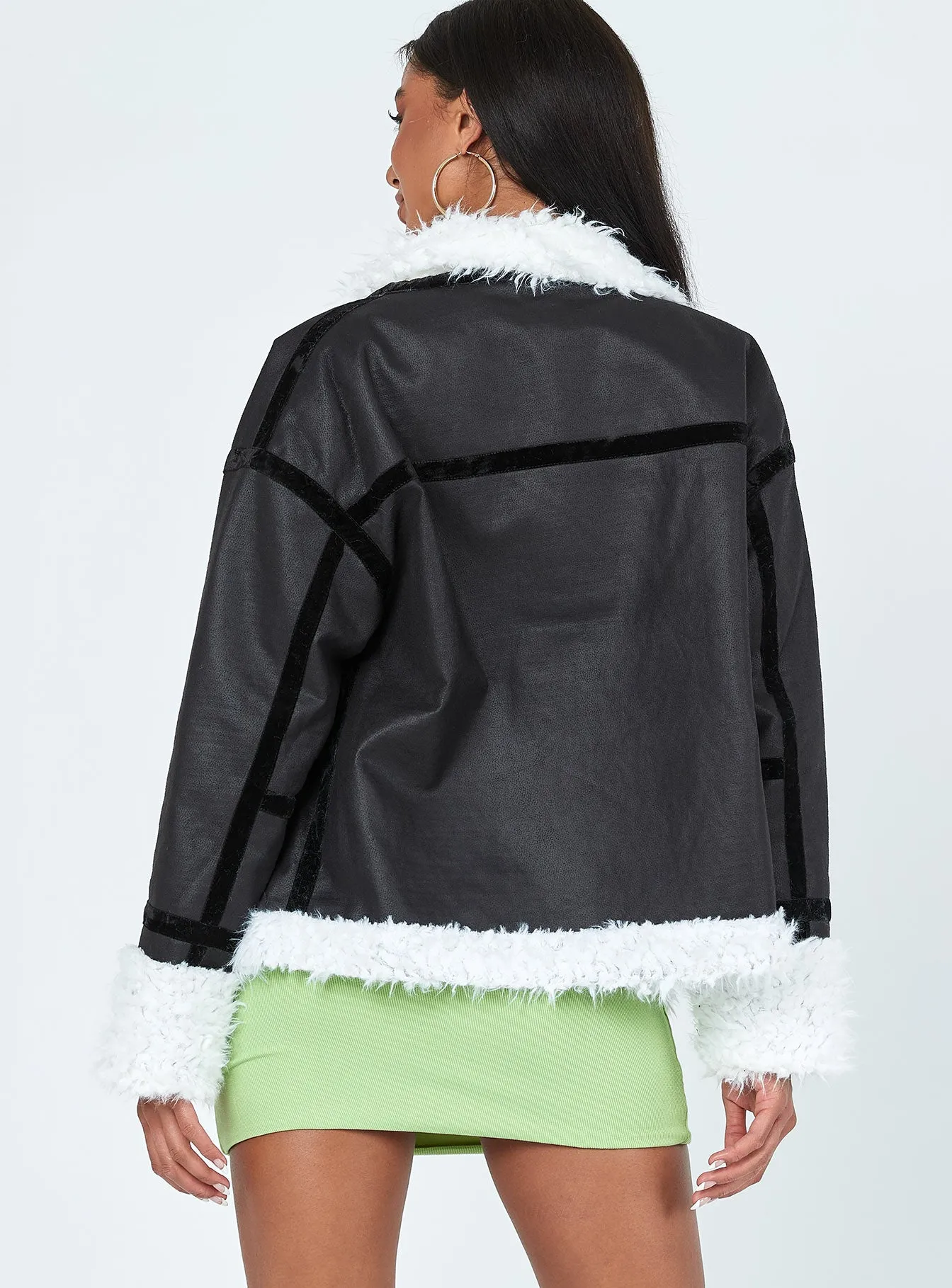 Mariana PU Jacket Black