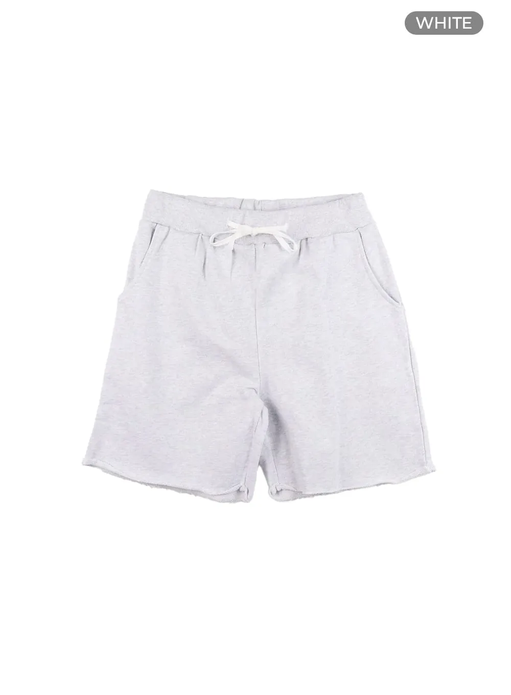 Men's Destroyed Hem Cotton Shorts IA402