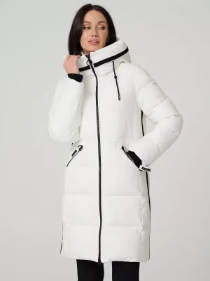 Mid Length Hooded Insulated Coat