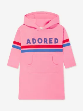 Mini Rodini Girls Adored Hoodie Dress in Pink