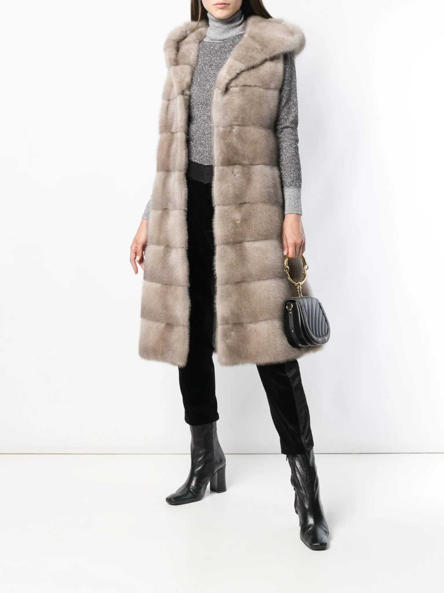 mink vest "Valeny"