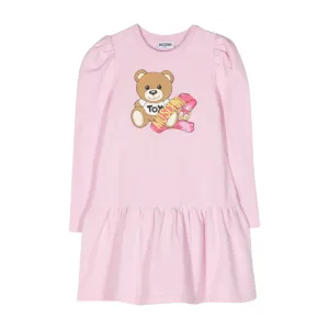 Moschino Kids Pink Sweater Dress