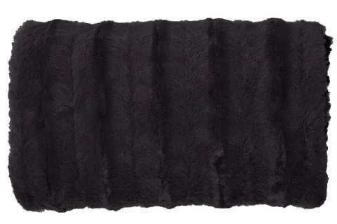 Muff, Reversible less pockets - Minky Faux Fur in Black