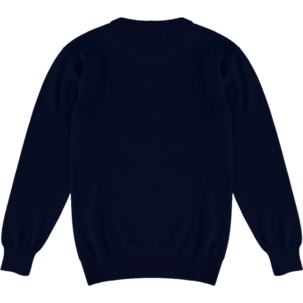 Navy Blue Mens Knit Classic Crew Neck Sweater