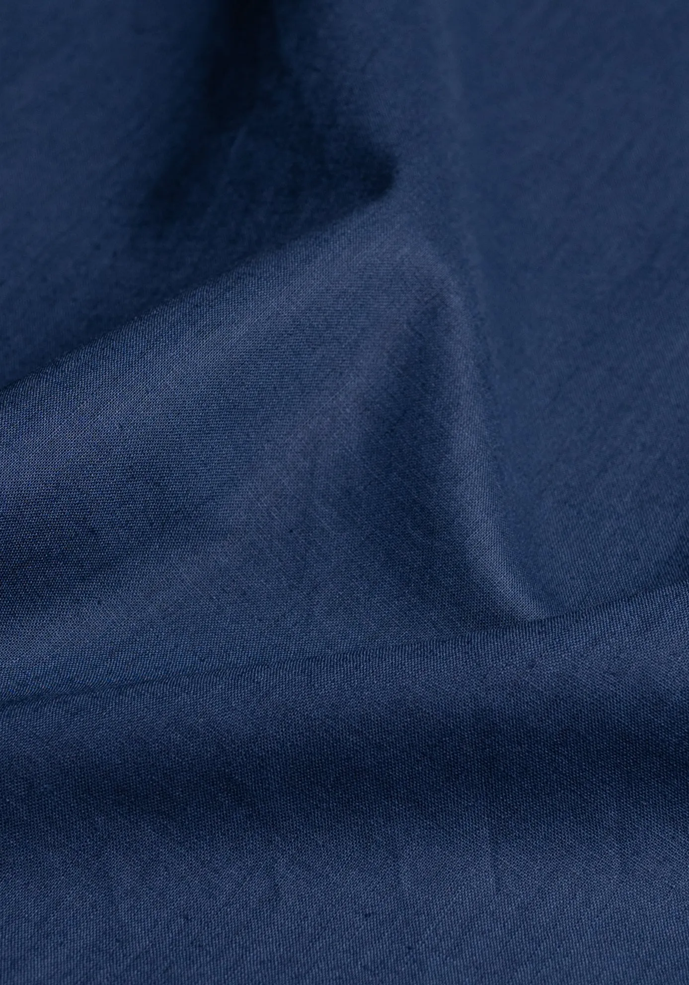 Navy Cotton Linen Summer Shirt